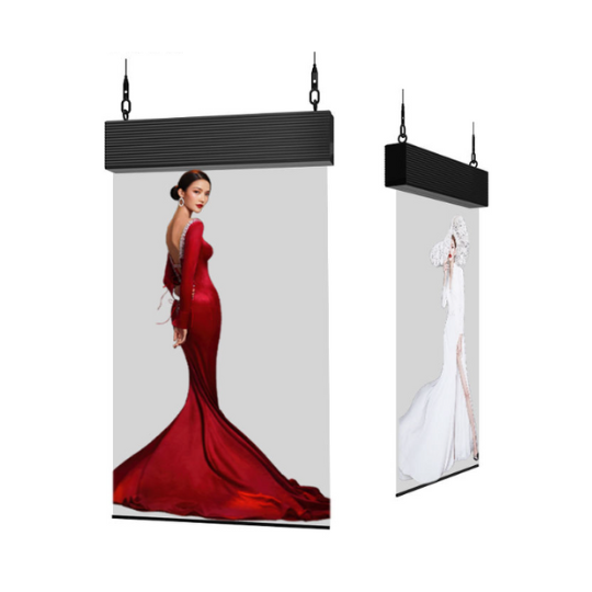 Transparent Hanging Window LED Poster