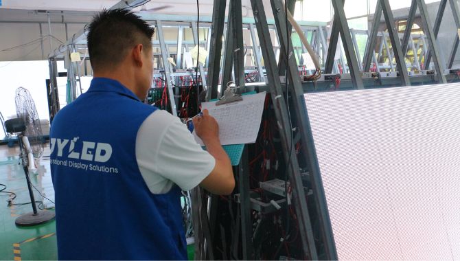 LED Display Production and Testing